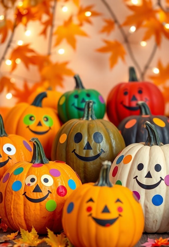 decorative pumpkin sticker designs