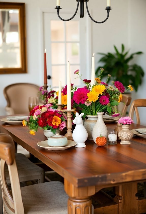 distinctive decorative table arrangements