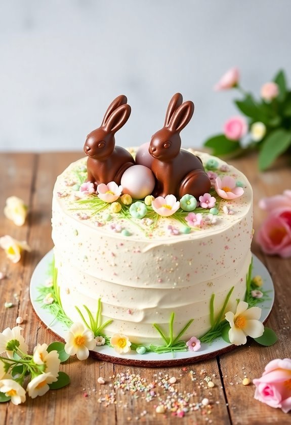 easter themed chocolate decorations