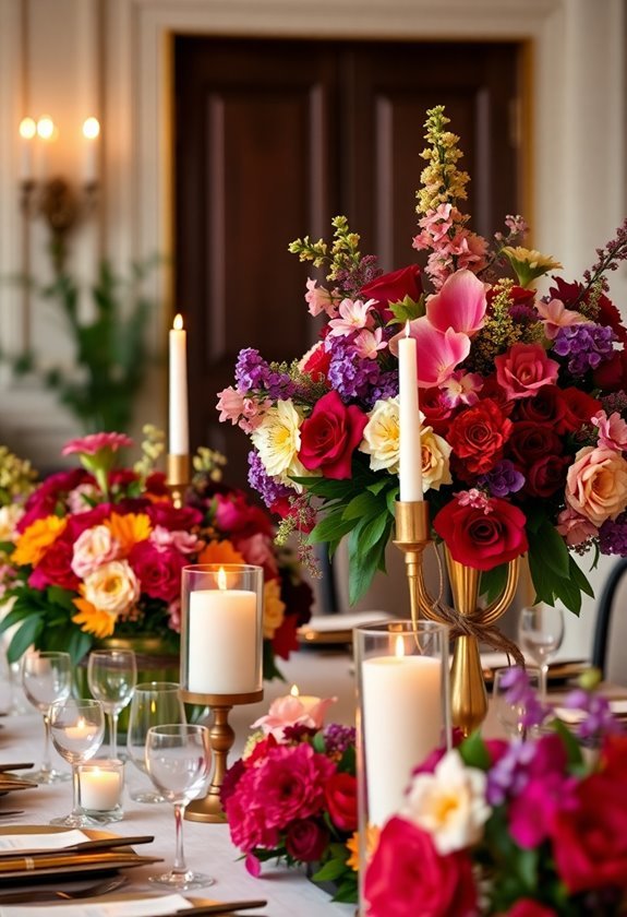 elegant flower displays showcased