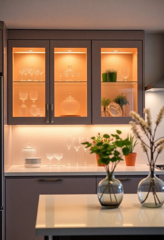 elegant illumination for cabinets