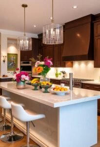 elegant kitchen island decor