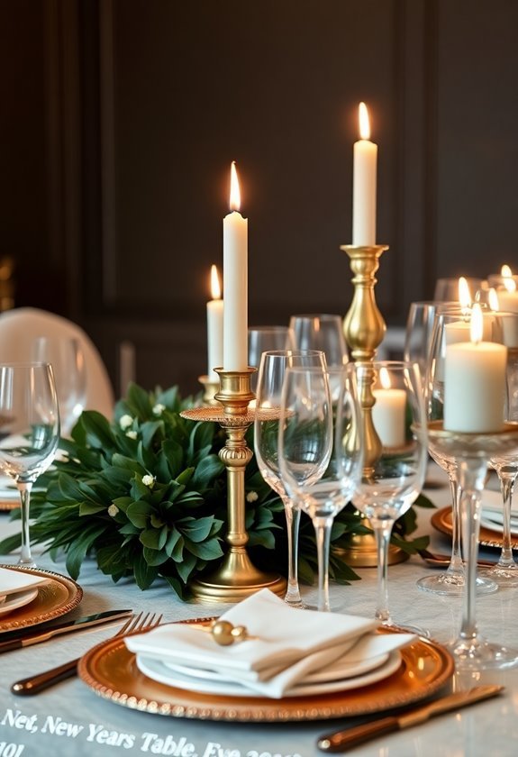 elegant nye table settings