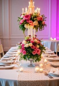 elegant table wedding decor