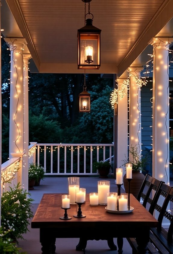 enhance ambiance with lights