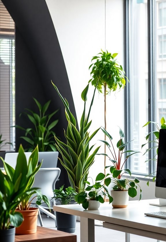 enhance space with greenery