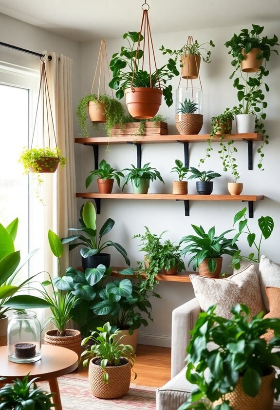 enhance space with greenery