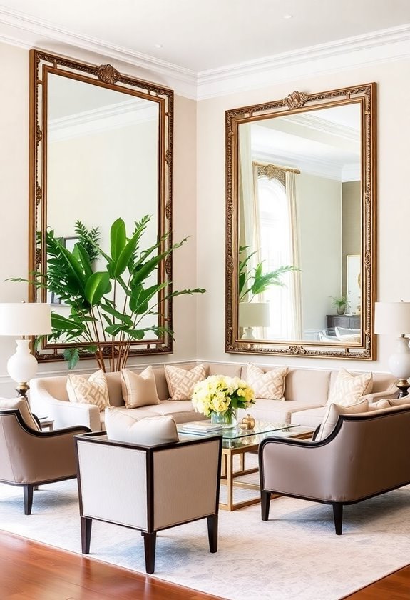 enhance space with mirrors