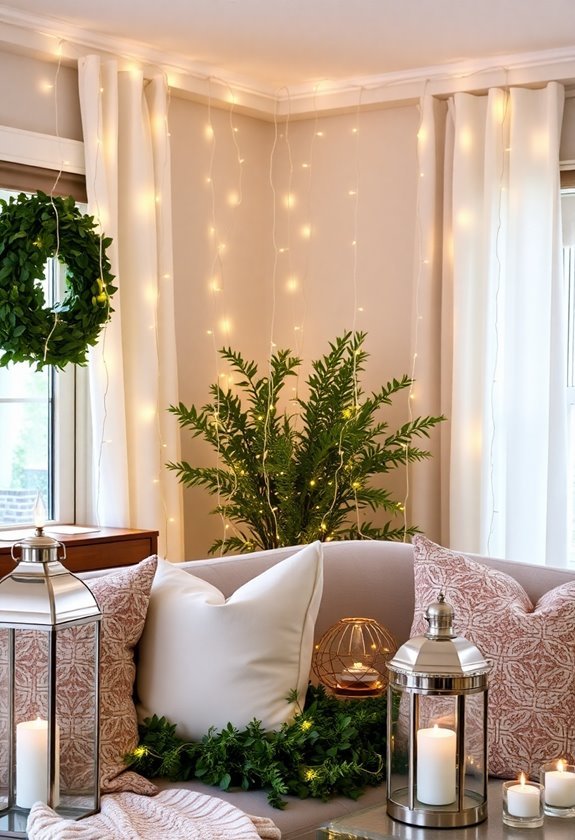 fairy lights living room decor