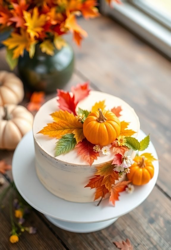 fall themed cake decorating ideas