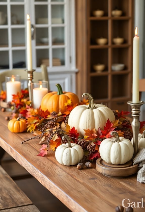 fall themed table decorations ideas