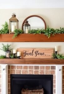 farmhouse mantel decor ideas