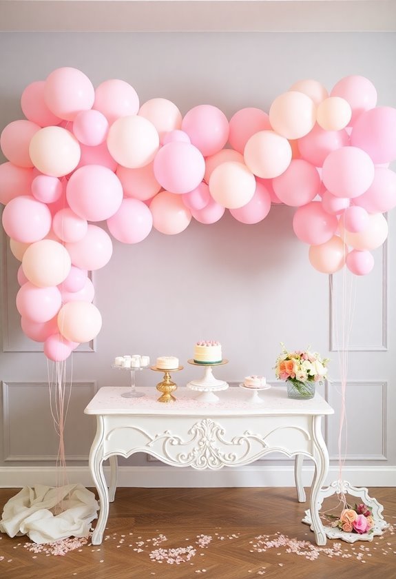 festive balloon decoration arrangements