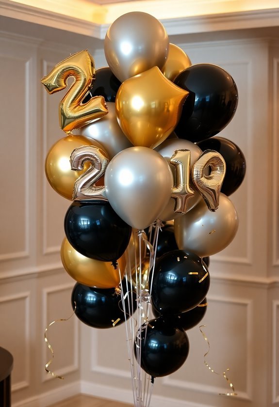 festive balloon decoration setups