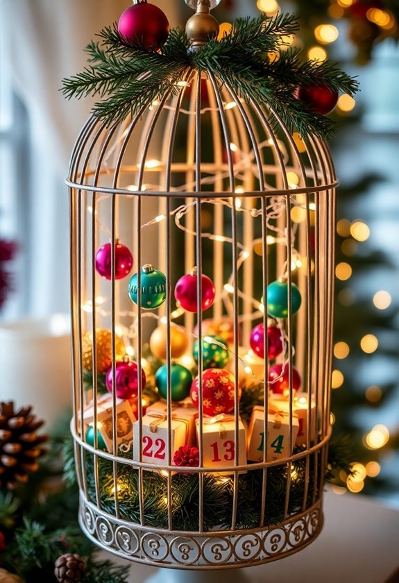 festive bird cage surprise