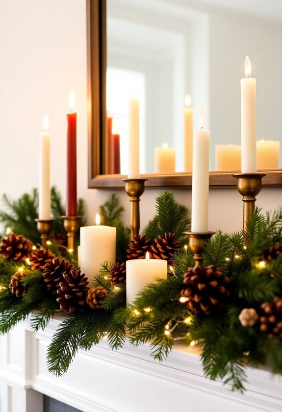 festive candle display design