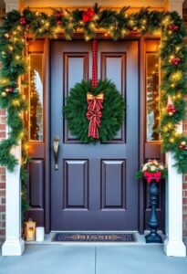 festive entryway door decorations