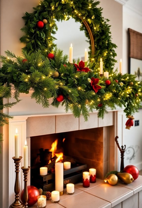 festive fireplace mantel ideas