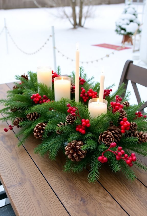 festive homemade table decorations