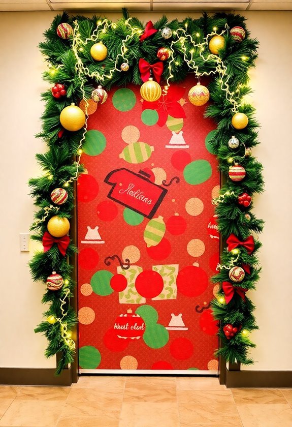 festive seasonal door decorations