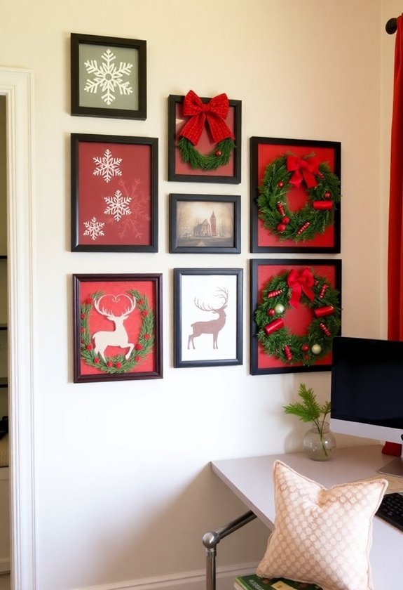 festive seasonal wall decor