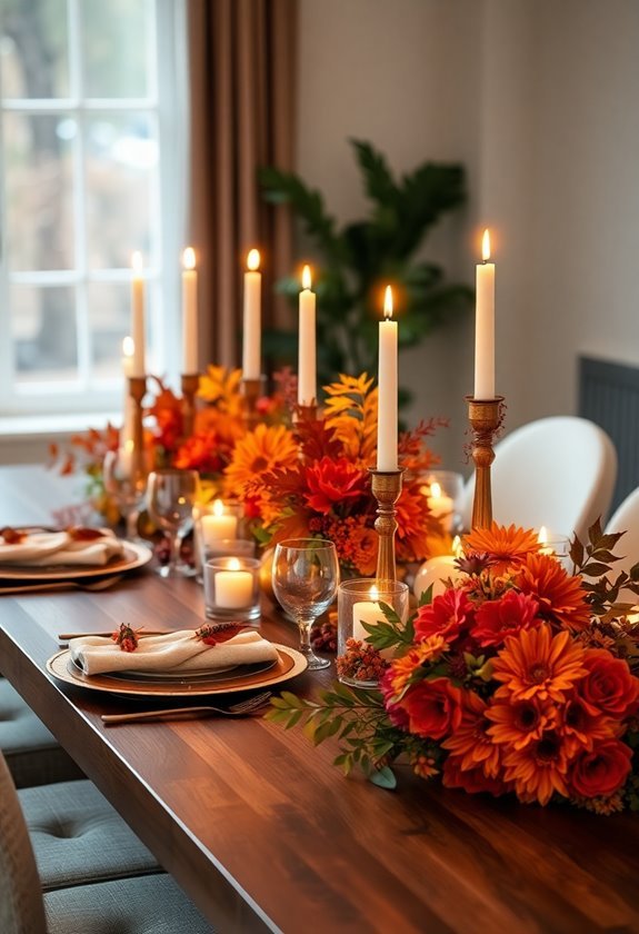 festive thanksgiving table decorations