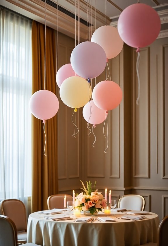 floating decorative balloon arrangements