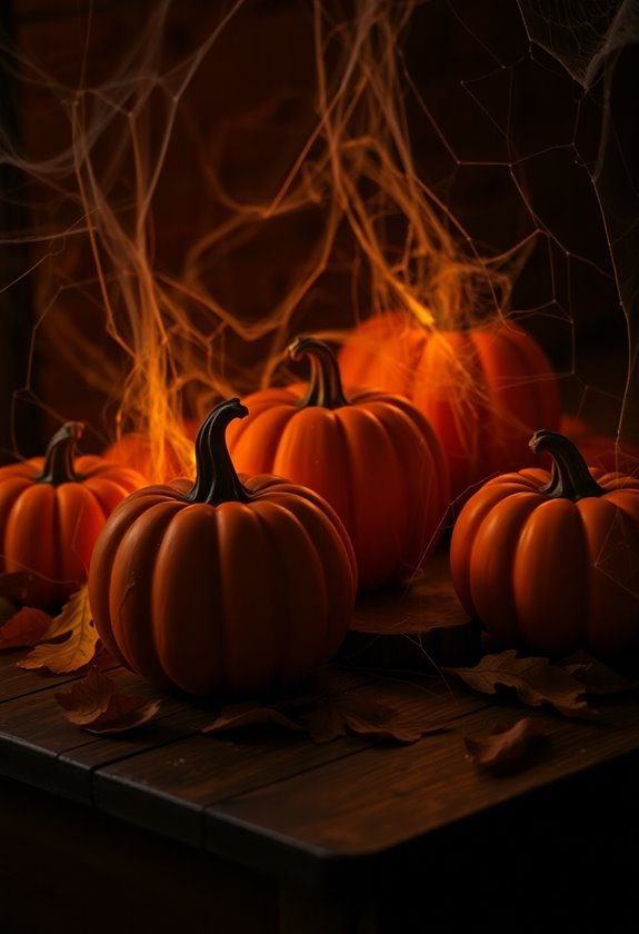 glowing halloween pumpkin decorations