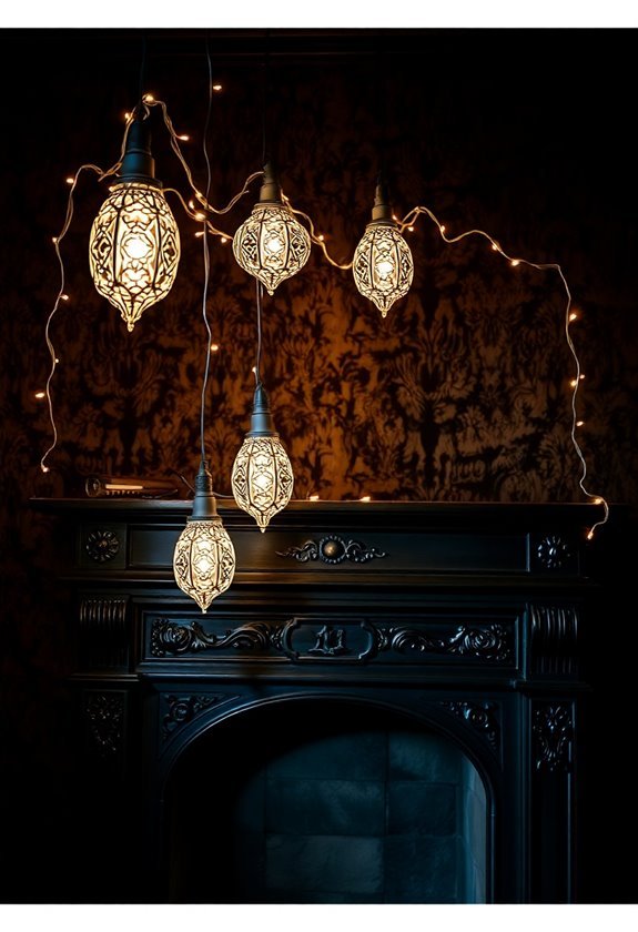 gothic themed decorative lighting strings