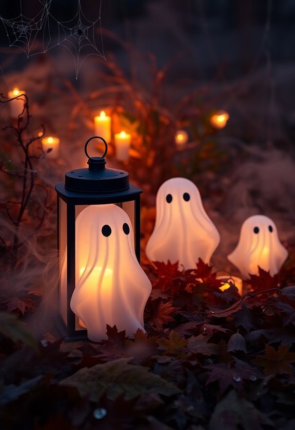 haunting illuminated garden decor