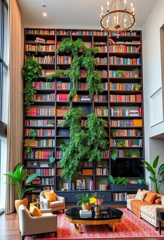 high reaching book storage