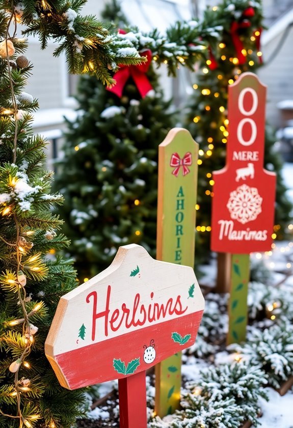 holiday decoration yard signs