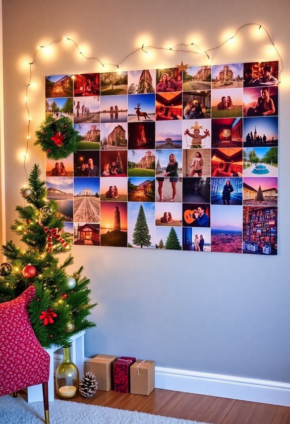 holiday themed picture arrangement