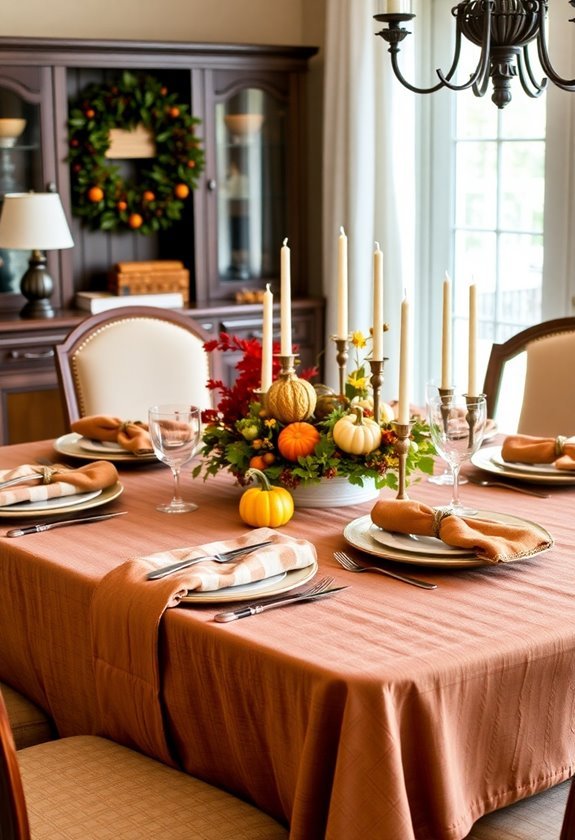 holiday themed table coverings