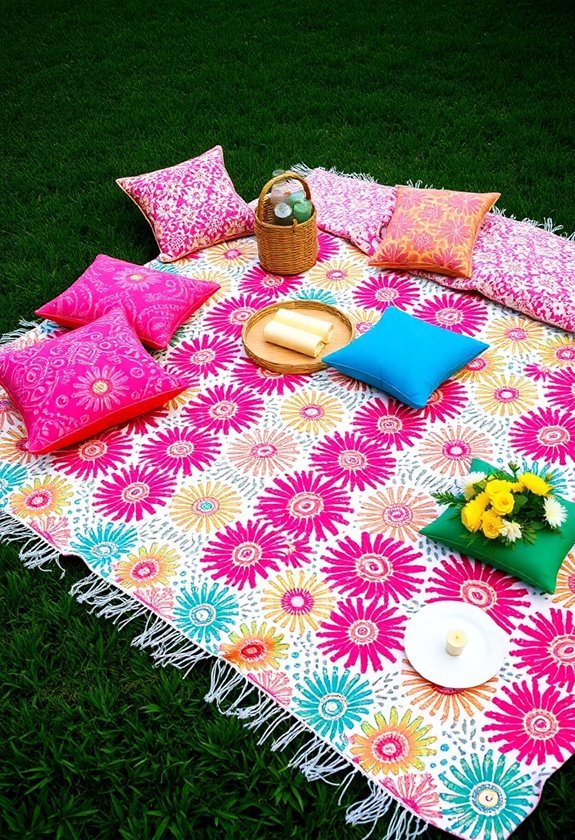 homemade outdoor picnic blankets