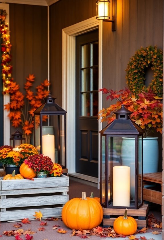 illuminate with rustic lanterns