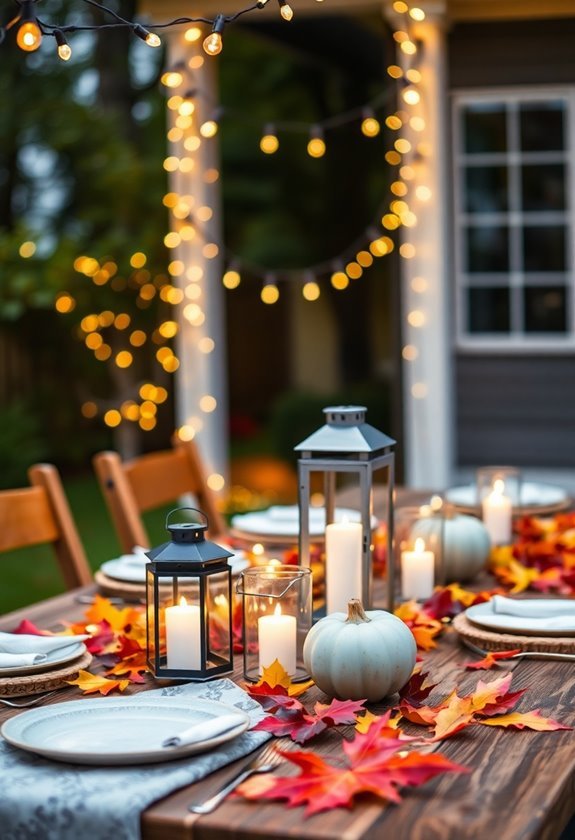 illuminated outdoor ambiance decorations