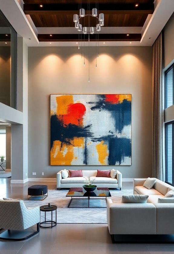 large art enhances spaces