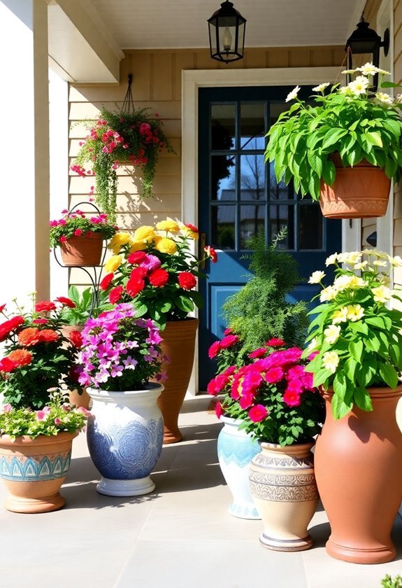 lively indoor greenery display