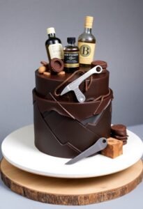 masculine themed cake designs