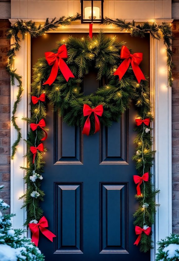 merry holiday door decorations