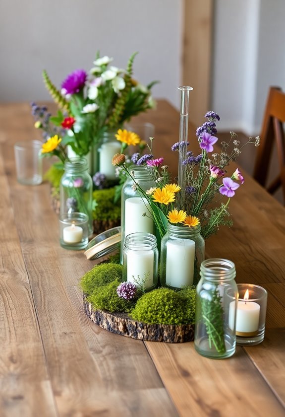 natural decorative table arrangements