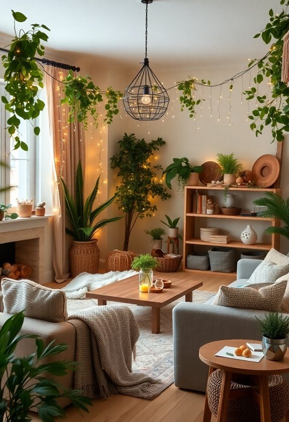 nature themed living room decor