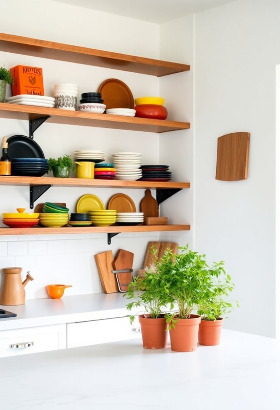 open shelving aesthetic appeal