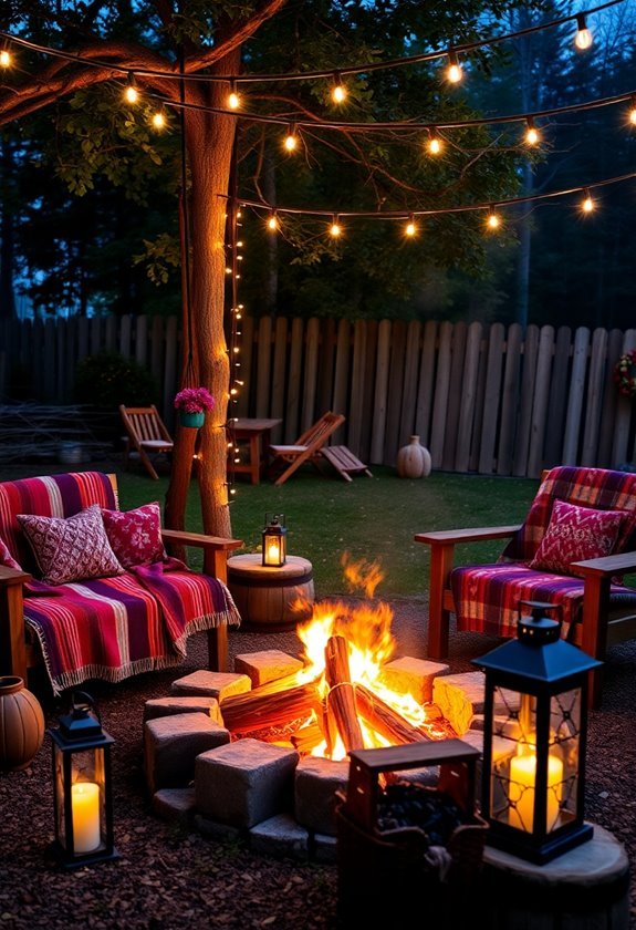 outdoor campfire decoration ideas