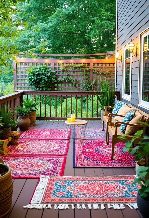 outdoor rug arrangement tips