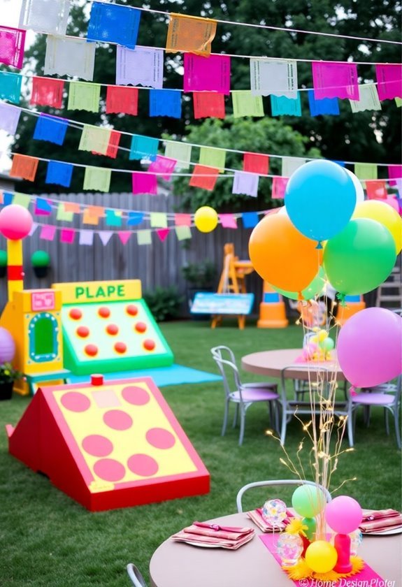 party games and decorations