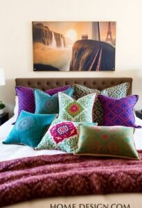 pillow bed decor inspiration