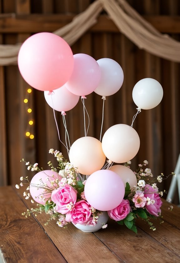 playful balloon table decorations