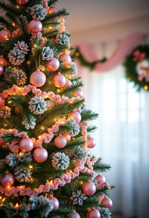 playful pink holiday decorations